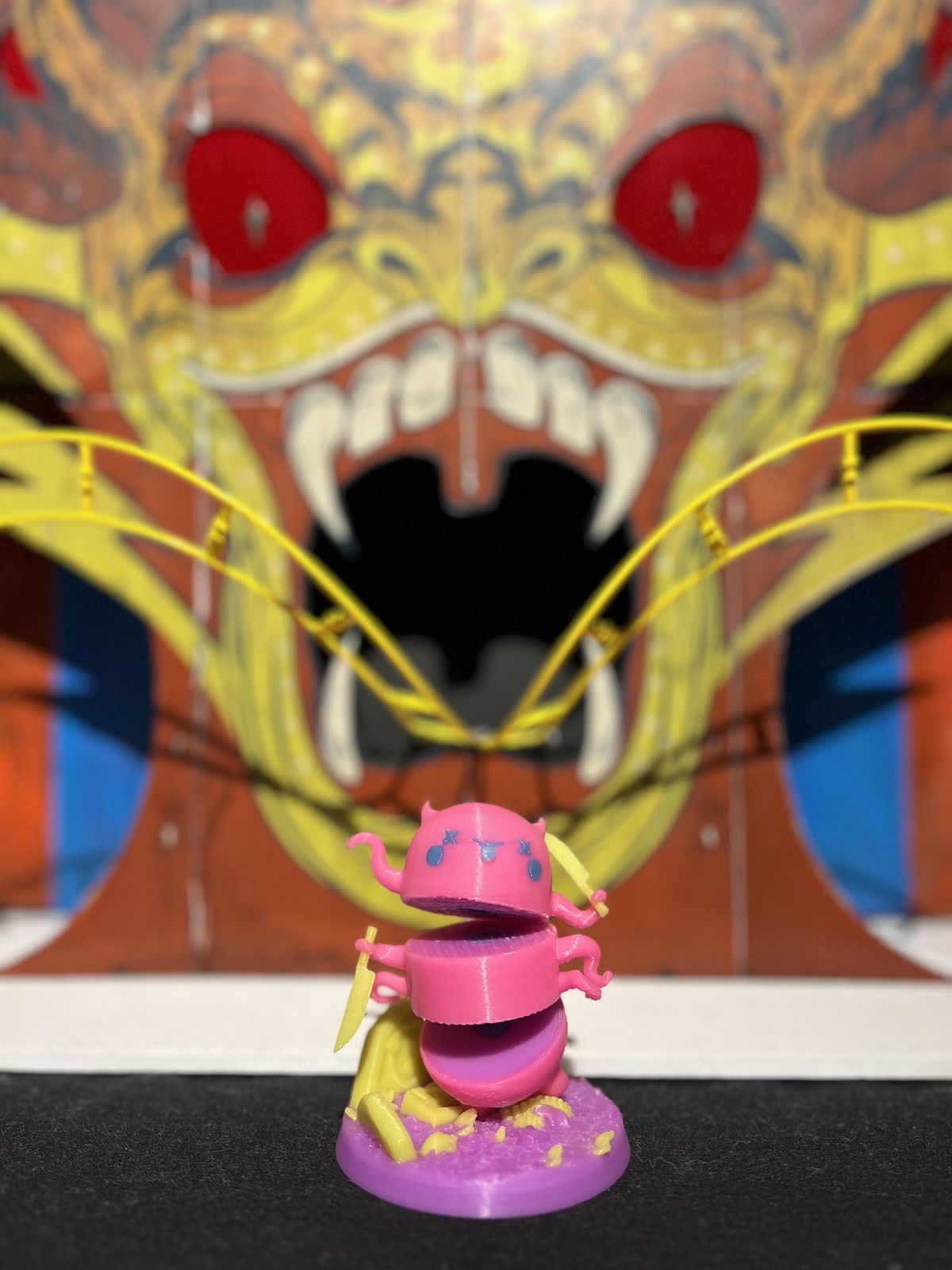 Multi-color FDM printed miniature